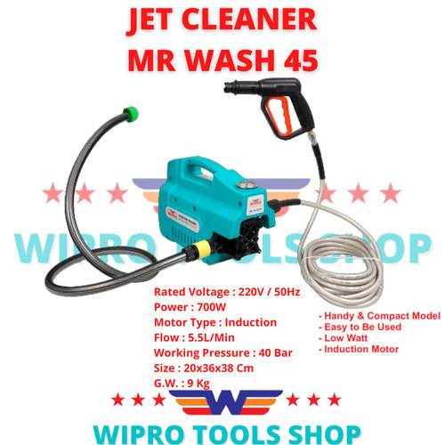 WIPRO Mesin Cuci Mobil / High Pressure Washer / Jet Cleaner MR WASH 45