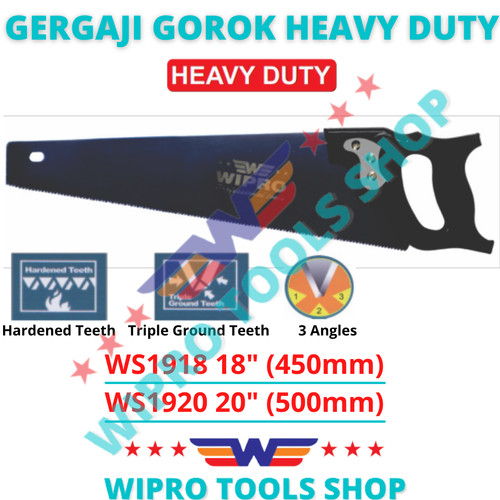 WIPRO Gergaji Gorok / Tangan / Kayu 18" WP1918, 20" WP1920