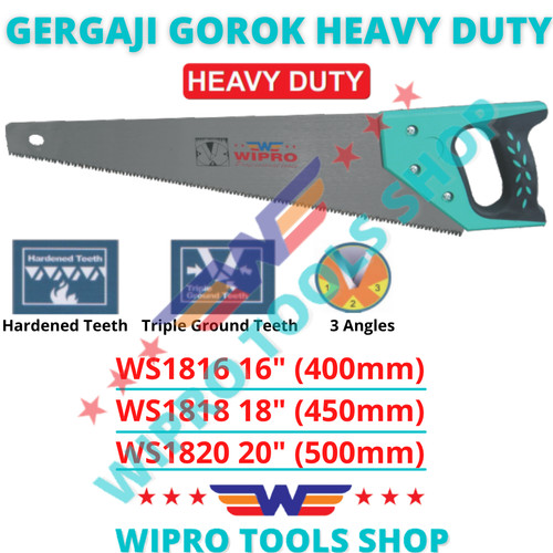 WIPRO Gergaji Gorok / Tangan / Kayu 16" WS1816, 18" WS1818, 20" WS1820