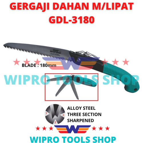 WIPRO Alat Potong / Gergaji Dahan Model Lipat 180mm GDL3180