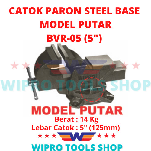 WIPRO Catok / Tanggem / Ragum Duduk / Meja MODEL PUTAR 5" BVR-05