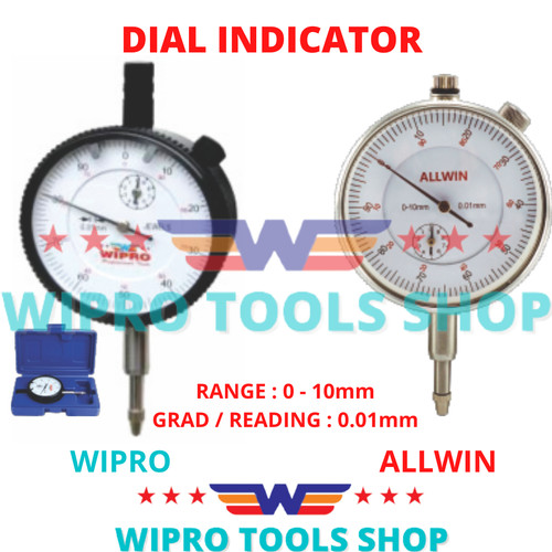 Dial Indicator / Gauge Jarum Indikator WIPRO DI-201 / ALLWIN MD-01