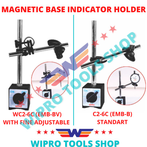 WIPRO Stand / Dudukan / Stang Dial / Magnetic Base Indicator Holder