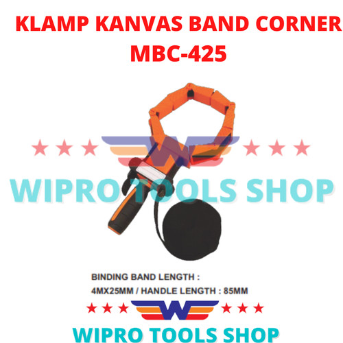 WIPRO Klamp Sabuk Canvas / Klamp Kanvas Band Corner MBC-425