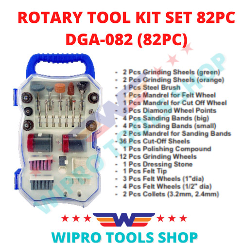 WIPRO Rotary Tool Kit Set 82PCS DGA-082