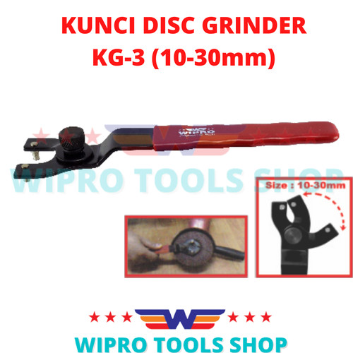 WIPRO Kunci Disc Grinder / Gerinda Tangan KG 3 (10-30mm)