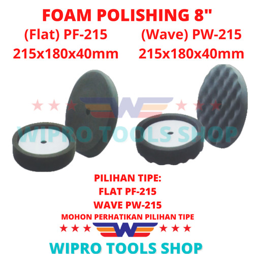 WIPRO Busa Poles Mobil / Foam Pad / Foam Polishing M/ VELCRO 8"