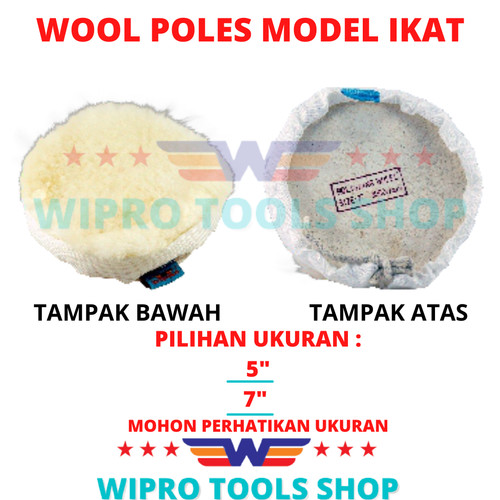 WIPRO Polishing Wool / Bulu Poles / Wool Poles Model IKAT 5", 7"