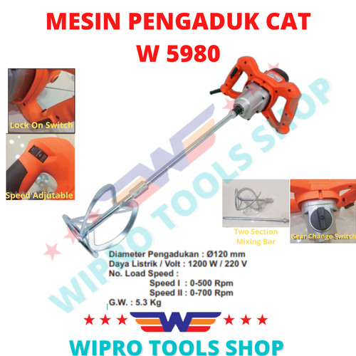 WIPRO Mixer / Pengaduk Cat W 5980