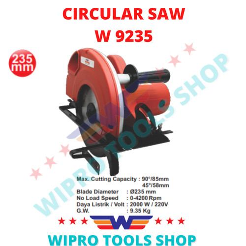 WIPRO Mesin Gergaji Potong Kayu / Circle / Circular Saw W 9235