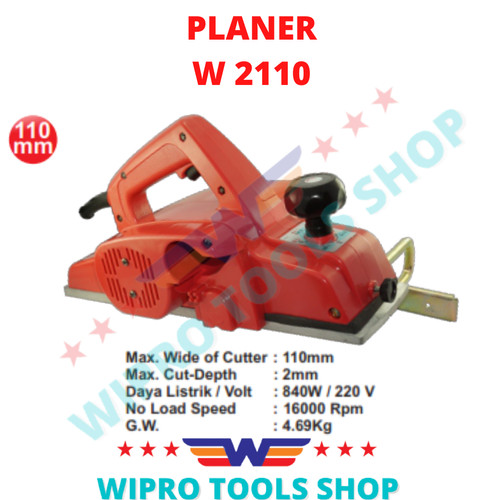 WIPRO Mesin Serut Kayu Electric / Ketam / Planer W 2110