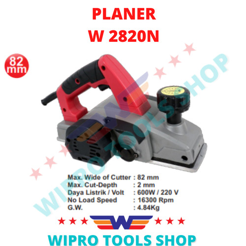 WIPRO Mesin Serut Kayu Electric / Ketam / Planer W 2820N