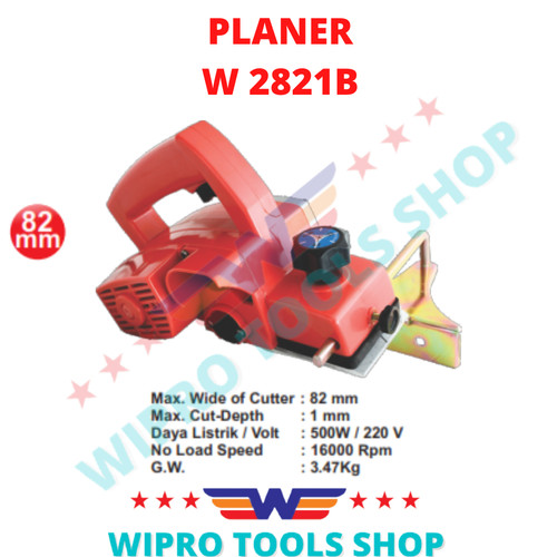 WIPRO Mesin Serut Kayu Electric / Ketam / Planer W 2821B