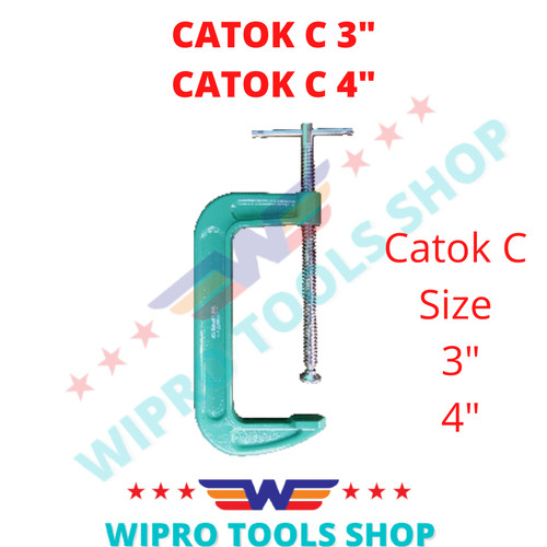 WIPRO Clamp / Klem / Catok C / Catok G Heavy Duty 3" & 4"