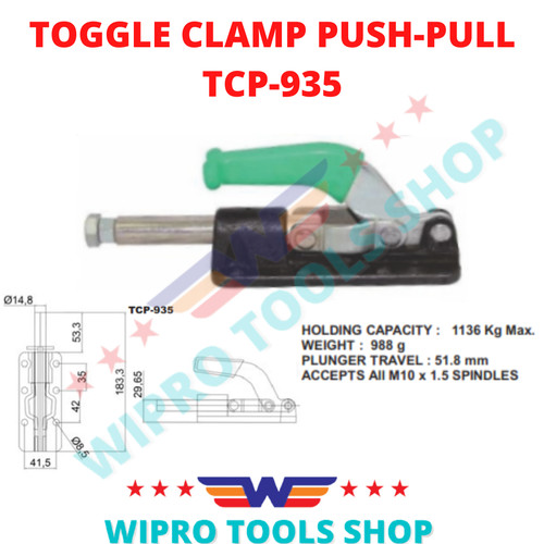 WIPRO Toggle Clamp PUSH-PULL TCP-935