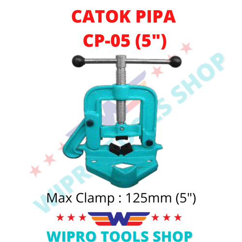 WIPRO Catok Pipa / Ragum Pipa / Pipe Vise 5" CP-05