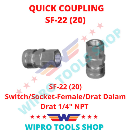 Coupler / Quick Coupling / Sambungan Kompresor Angin SF, SH, SM