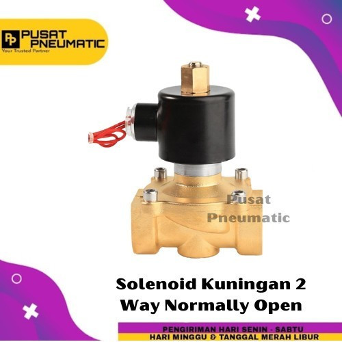 Solenoid Valve 2 Way Selenoid Valve Kuningan Normal Open 1 1/2 Inch