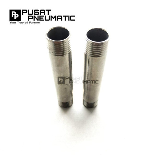 Pipa Nepel / Pipe nipple Stainless steel 304 4" 20 CM