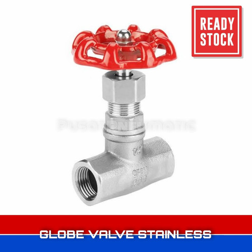 1/2 Globe Valve Drat Stainless Steel 316 1/2" inch