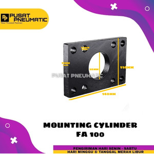 FA 100 Mounting Cylinder Pneumatic Depan FA-100