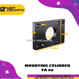 FA 80 Mounting Cylinder Pneumatic Depan FA-80