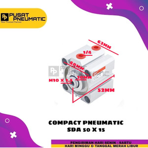 PNEUMATIC COMPACT CYLINDER SD 50X15 / SDA 50 X 15