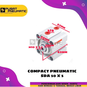 PNEUMATIC COMPACT CYLINDER SD 50X5 / SDA 50 X 5