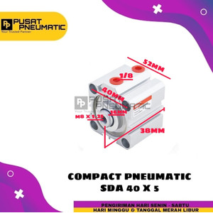 PNEUMATIC COMPACT CYLINDER SD 40X5 / SDA 40 X 5