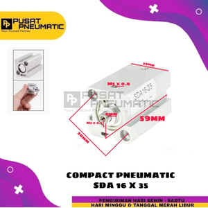 PNEUMATIC COMPACT CYLINDER SD 16X35 / SDA 16 X 35