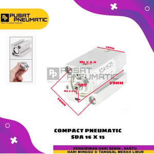 PNEUMATIC COMPACT CYLINDER SD 16X15 / SDA 16 X 15