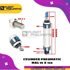 MAL 16x150 CYLINDER PNEUMATIC MAL 16 X 150