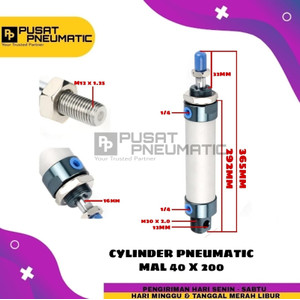 MAL 40x200 CYLINDER PNEUMATIC MAL 40 X 200