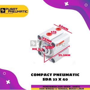 PNEUMATIC COMPACT CYLINDER SD 32X40 / SDA 32 X 40