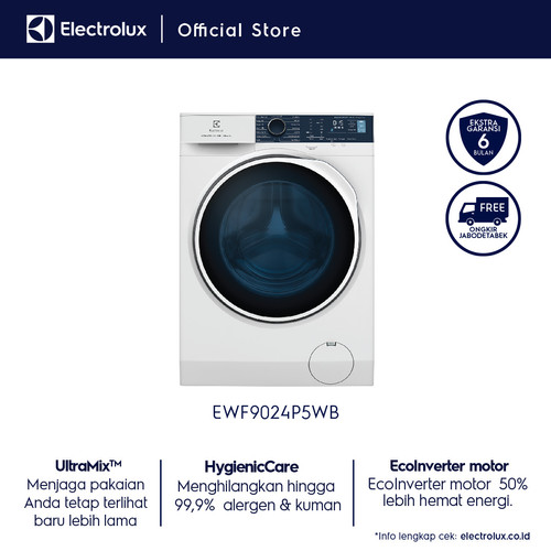 Mesin Cuci ELECTROLUX EWF9024P5WB / EWF 9024 P5WB/ EWF9024 P5WB