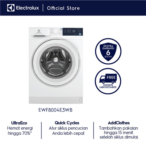 Mesin Cuci ELECTROLUX EWF8004E3WB / EWF 8004 E3WB / EWF 8004E3WB