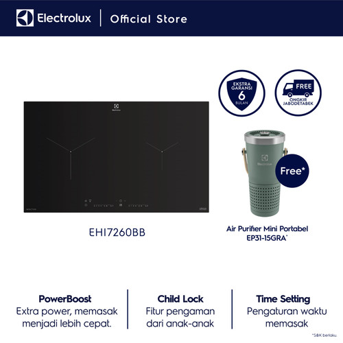 Electrolux Kompor Tanam Induksi 70cm EHI7260BB / EHI 7260BB