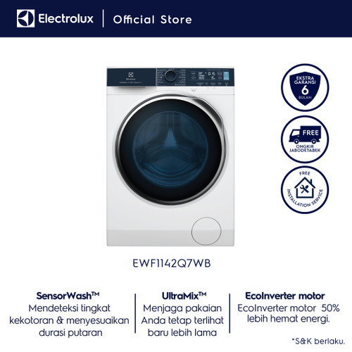 Mesin Cuci ELECTROLUX EWF1142Q7WB / EWF 1142Q7WB / EWF 1142 Q7WB