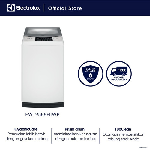 Mesin Cuci Topload Electrolux EWT9588H1WB