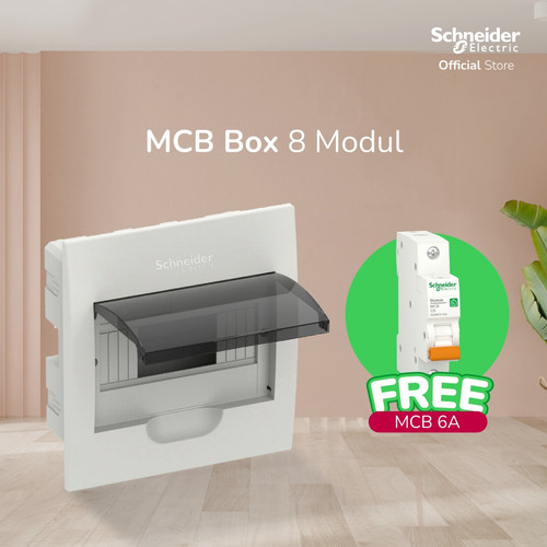 Bundle MCB box 8 modul Free MCB 6A