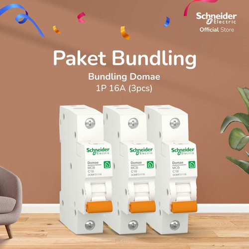 Bundle Schneider Electric MCB DOMAE 16A(3pcs)