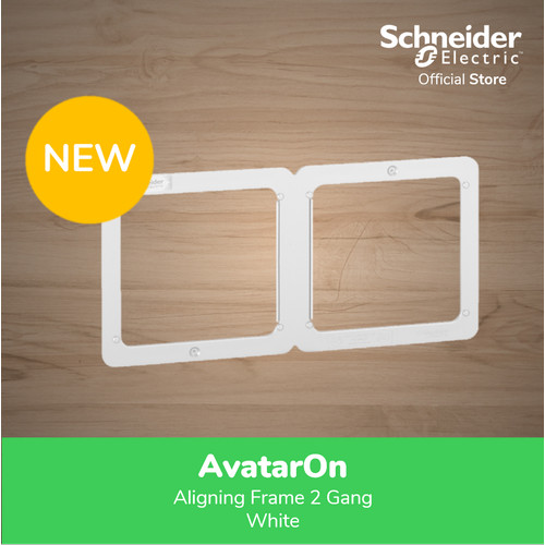 Schneider Electric AvatarOn Aligning Frame 2Gang Putih - E8331_26_WE