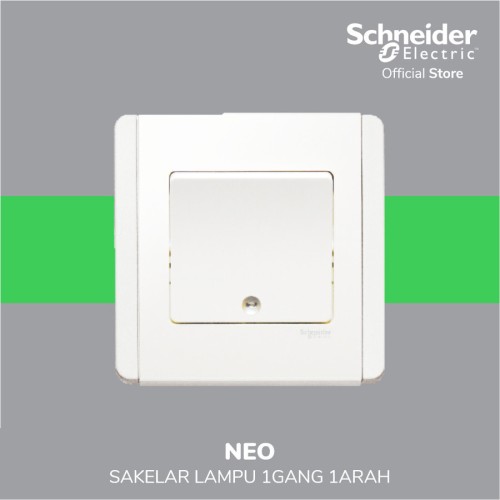 Schneider Electric Neo Saklar Lampu 1 Gang 1 Arah- E3031V1_EWWW_G3