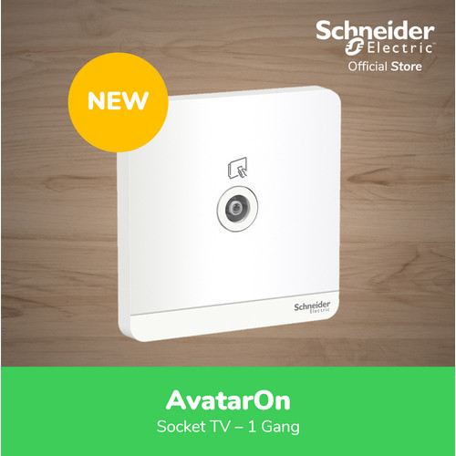 Schneider Electric AvatarOn White TV Socket - E8331TV_WE