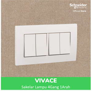 Schneider Electric Vivace Saklar 4G 1A (2G Frame) - KB34_1_WE_G3