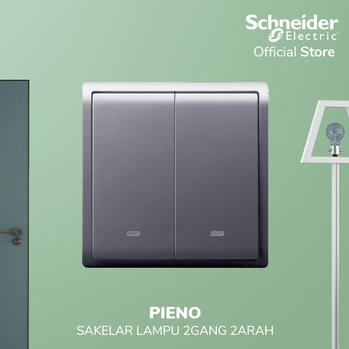 Schneider Electric PIENO Saklar 2 Gang 2 Arah - E8232L2F_LS_G3