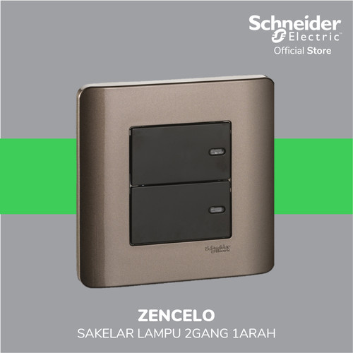 Schneider Electric ZENcelo Saklar Datar 2 Gang 1 Arah - E8432_1_SZ_G3