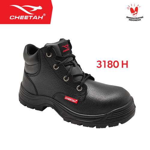 3180 H - Cheetah - Revolution - Safety Shoes - Hitam - 11