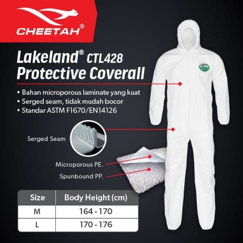 Cheetah Lakeland CTL428 Protective Coverall