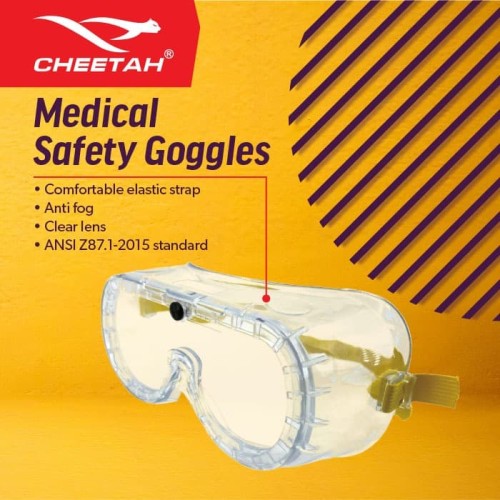 Cheetah Medical Safety Goggles